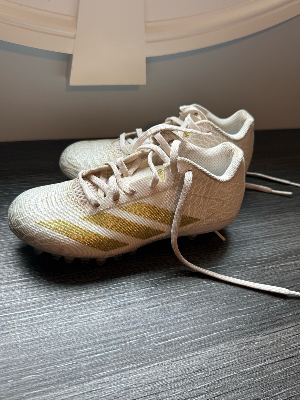 Adidas Adizero football cleats in excellent pre-owned condition